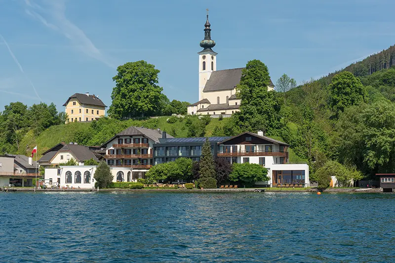 Hotel mit Seeblick am Attersee